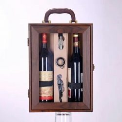 Hộp lộ chai rượu vang bằng gỗ